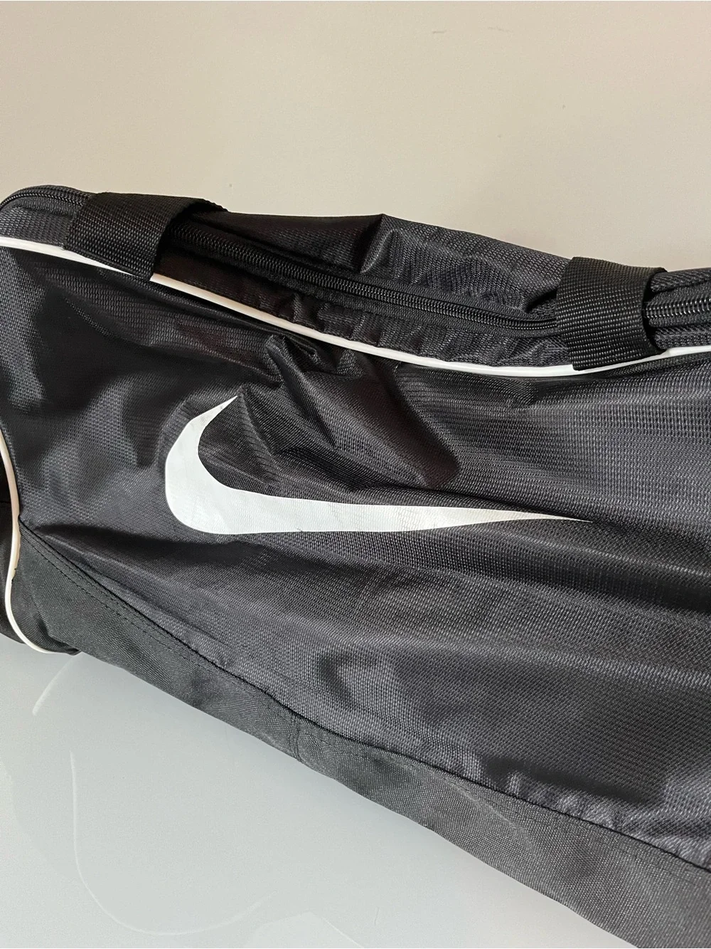Nike Black Duffel Bag with Champs Bowl Patch